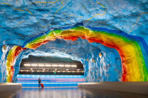 Station de métro Stadion à Stockholm