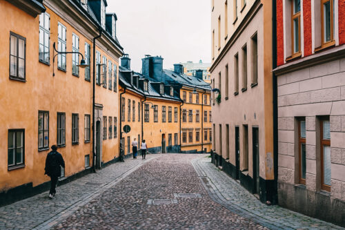 Ruelle du quartier de Södermalm à Stockholm
