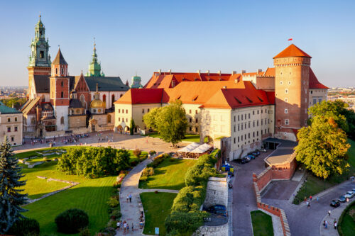 Vue sur le château du Wawel