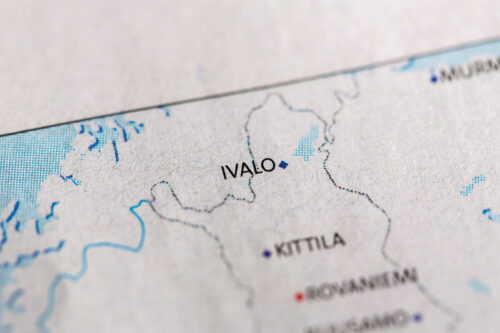 Carte de Laponie sur Ivalo