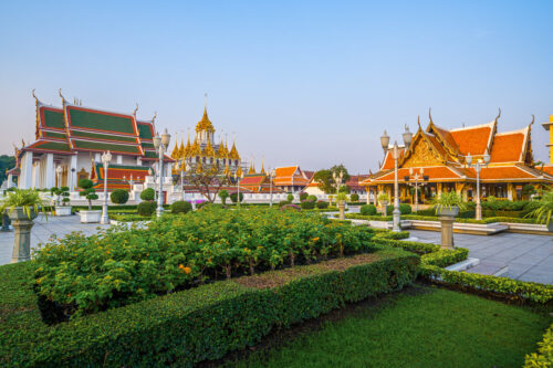 Temple sur la Golden Mountain à Bangkok