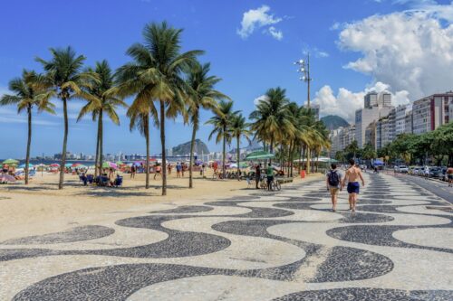 Vue sur Copacabana à Rio
