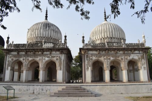Vue sur un mausolée à Nizamuddin, Delhi