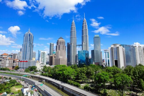 Tours Petronas dans le centre de Kuala Lumpur