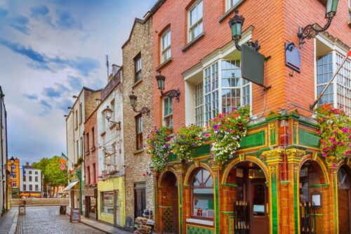 Quartier de Temple Bar à Dublin
