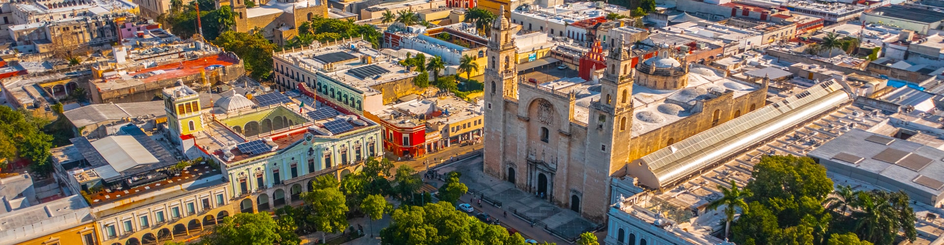 panorama de la ville de mérida au yucatan
