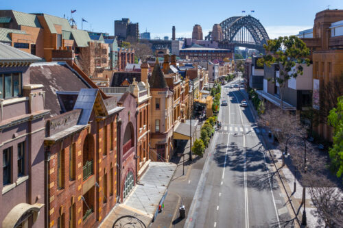 Rue à The Rocks de Sydney